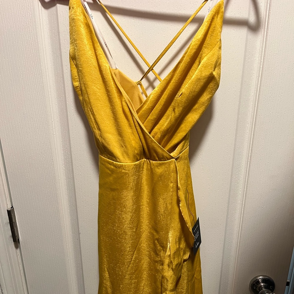 Lulus yellow maxi dress